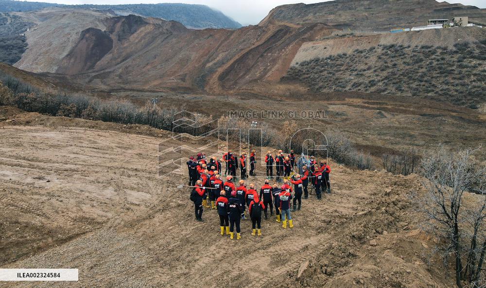 TÜRKIYE-ERZINCAN-GOLD MINE-LANDSLIDE-RESCUE