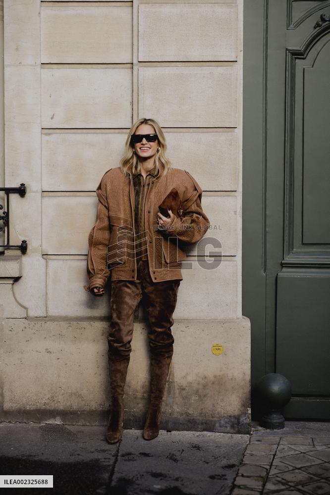 PFW - Street Style At Georges Hobeika