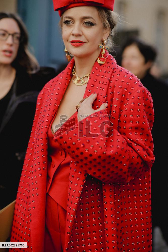 PFW - Street Style At Georges Hobeika