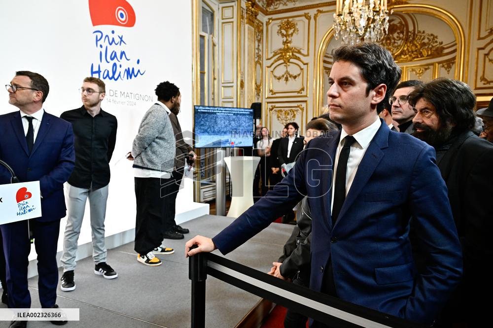 PM Attal awards the Ilan Halimi prize - Paris