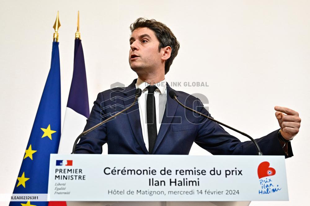 PM Attal awards the Ilan Halimi prize - Paris