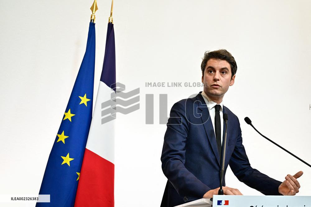 PM Attal awards the Ilan Halimi prize - Paris