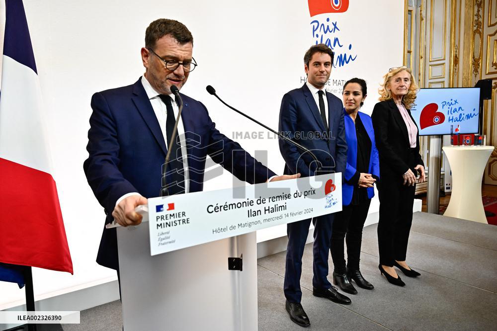 PM Attal awards the Ilan Halimi prize - Paris