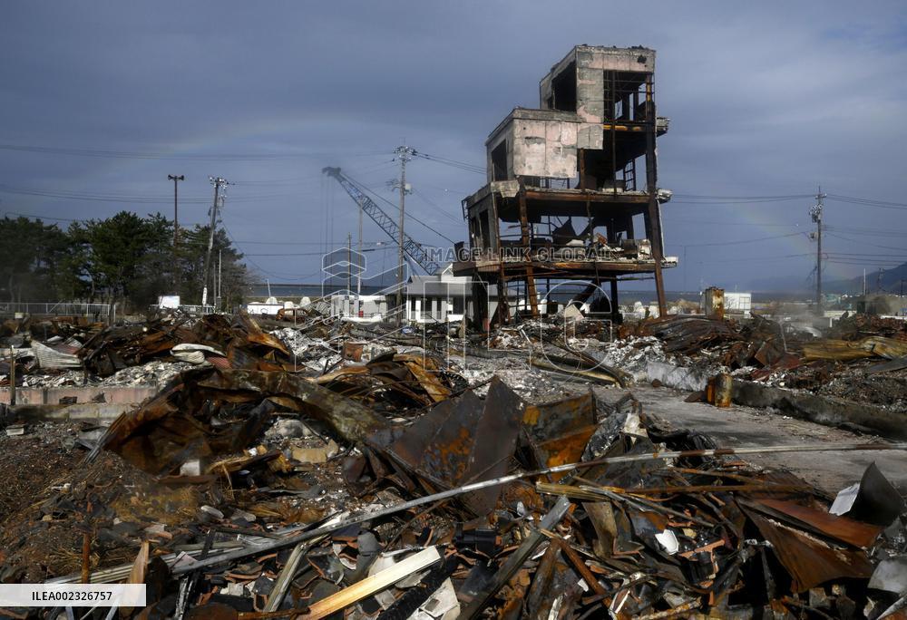 Aftermath of strong earthquake in central Japan