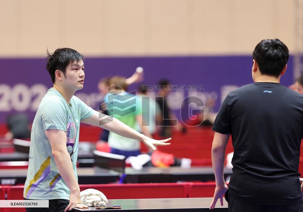 (SP)SOUTH KOREA-BUSAN-TABLE TENNIS-ITTF WORLD TEAM CHAMPIONSHIPS-TEAM CHINA-TRAINING