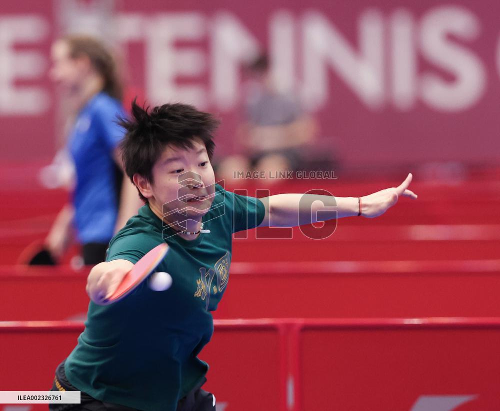 (SP)SOUTH KOREA-BUSAN-TABLE TENNIS-ITTF WORLD TEAM CHAMPIONSHIPS-TEAM CHINA-TRAINING