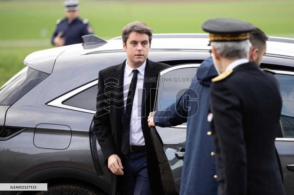 PM Attal Visits A Cattle Farm - Janvilliers