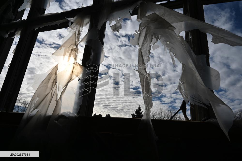 Lviv school damaged in Russian missile attack