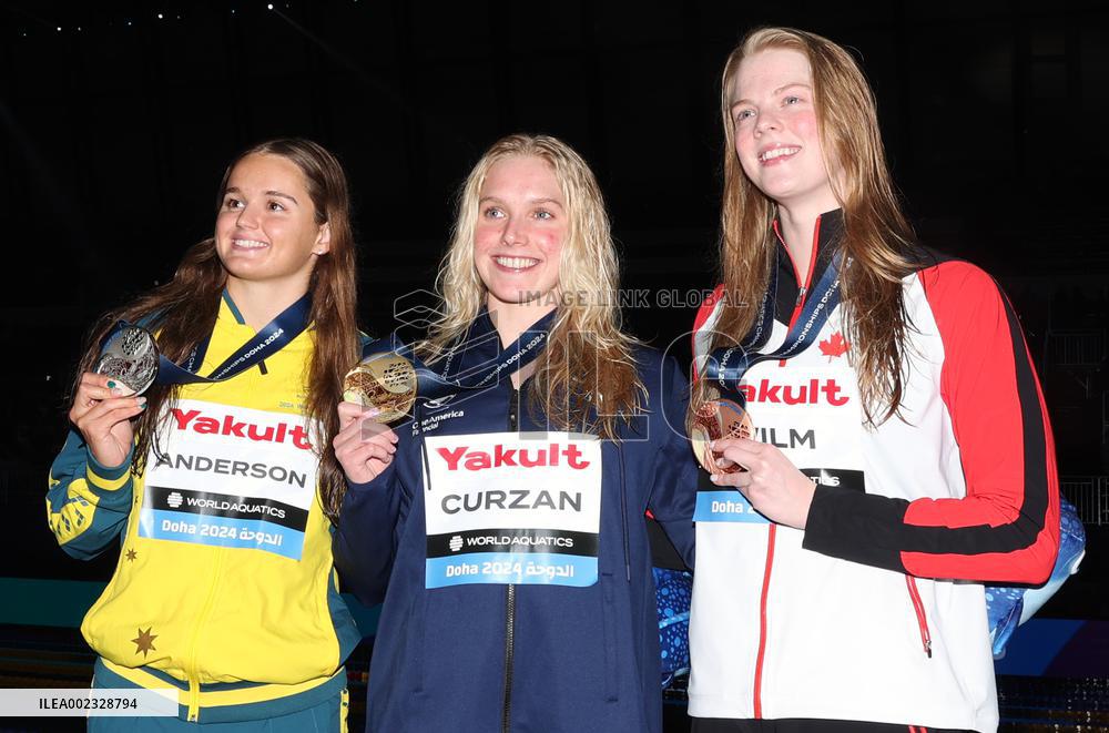 (SP)QATAR-DOHA-SWIMMING-WORLD AQUATICS CHAMPIONSHIPS-WOMEN'S 50M BACKSTROKE