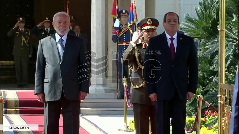 Egyptian, Brazilian leaders discuss upgrading ties, call for ceasefire in Gaza