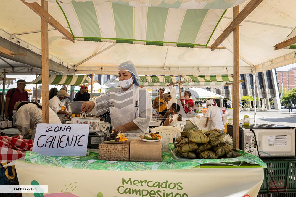 Farmers Market in Medellin Colombia