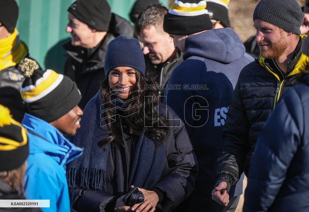 Prince Harry Tries Skeleton Bobsled - Canada