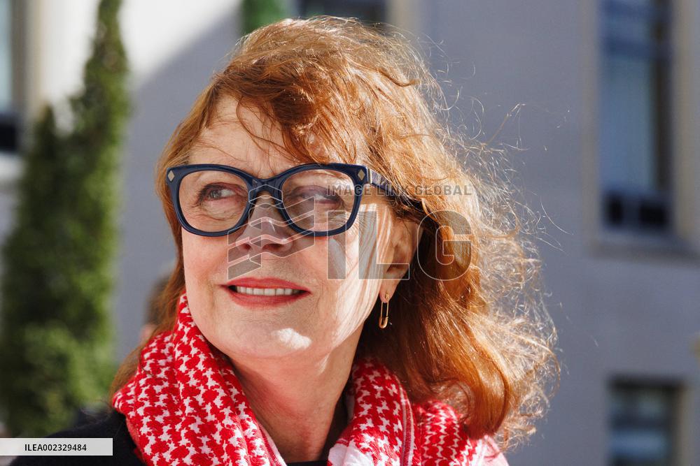 Protest For Ceasefire With Susan Sarandon - Washington