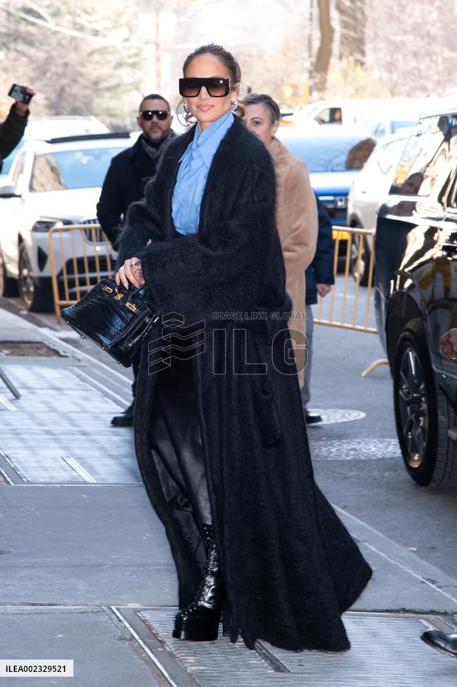 Jennifer Lopez On Promotion Tour - NYC
