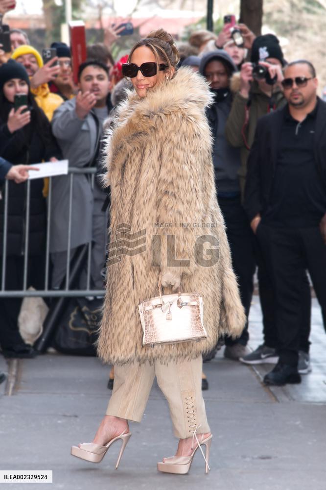 Jennifer Lopez On Promotion Tour - NYC