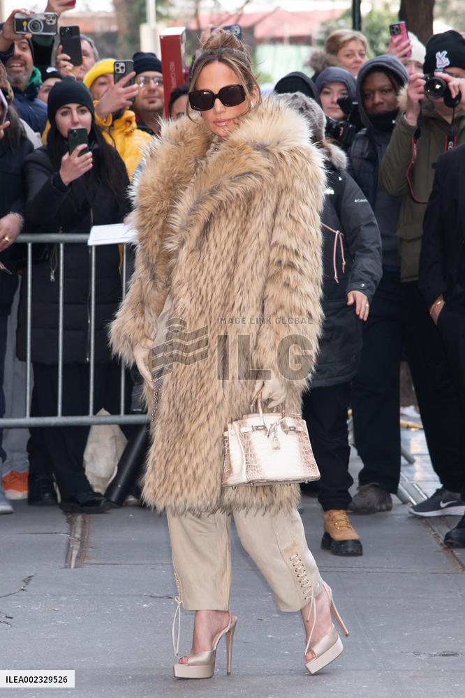 Jennifer Lopez On Promotion Tour - NYC
