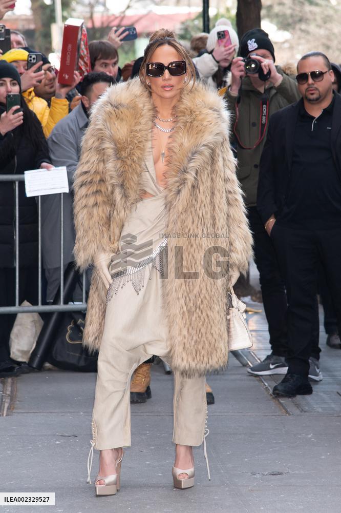 Jennifer Lopez On Promotion Tour - NYC