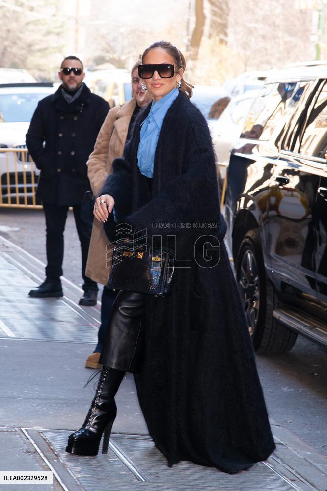 Jennifer Lopez On Promotion Tour - NYC