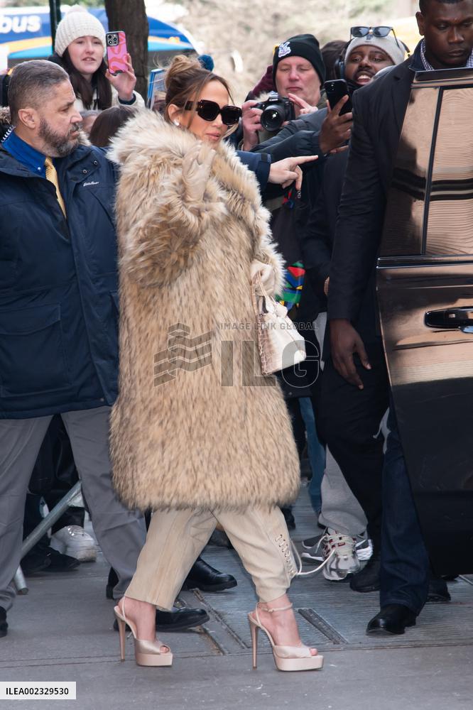 Jennifer Lopez On Promotion Tour - NYC