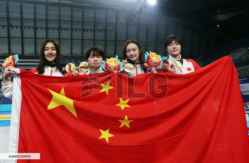 (SP)QATAR-DOHA-SWIMMING-WORLD AQUATICS CHAMPIONSHIPS-WOMEN'S 4X200M FREESTYLE