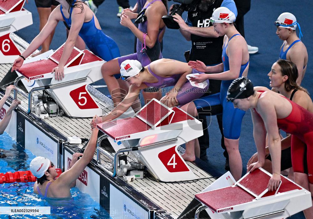 (SP)QATAR-DOHA-SWIMMING-WORLD AQUATICS CHAMPIONSHIPS-WOMEN'S 4X200M FREESTYLE