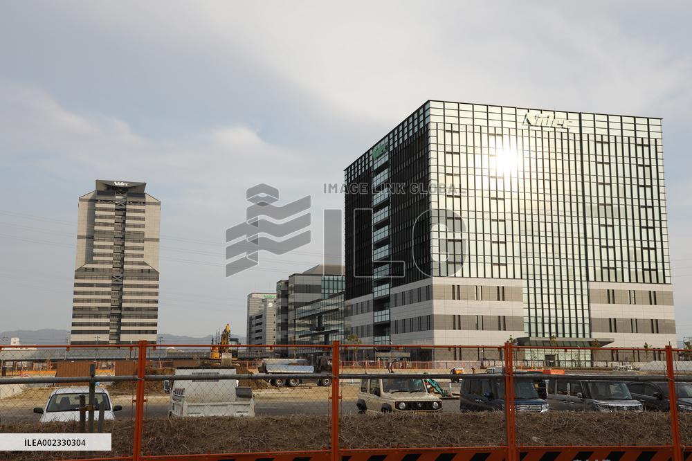 Nidec's exterior, logo and signage