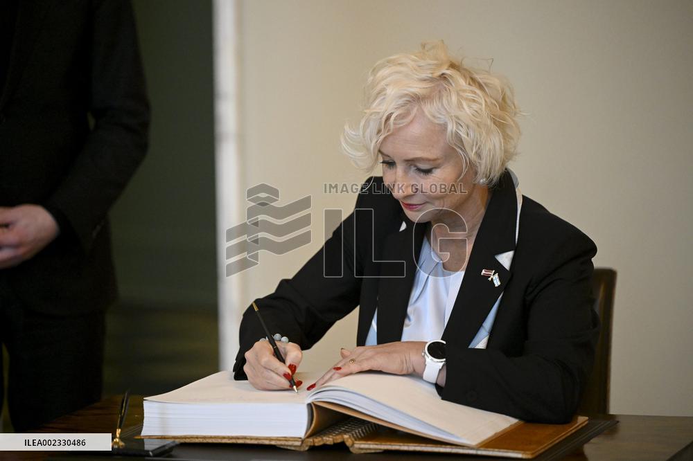Speaker of Latvian Parliament Daiga Mierina visits Finnish Parliament