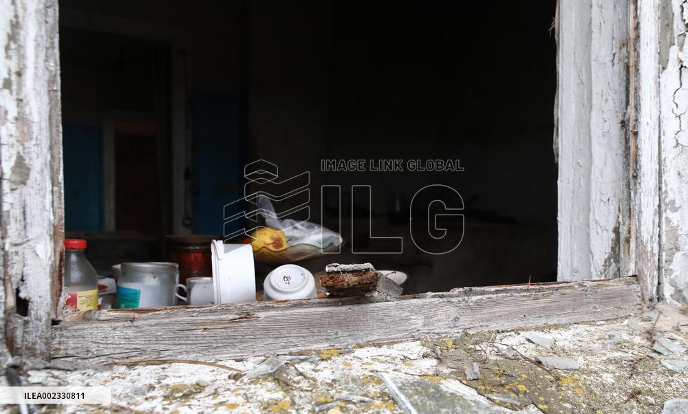 Aftermath of Russian missile attack in Kyiv region