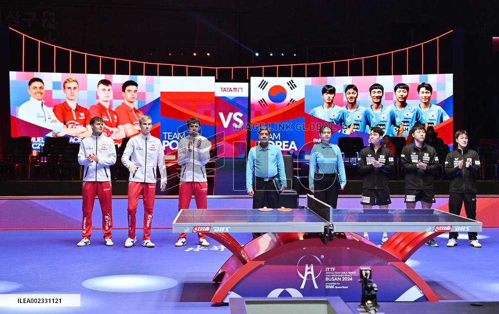 (SP)SOUTH KOREA-BUSAN-TABLE TENNIS-WORLD TEAM CHAMPIONSHIPS FINALS-SOUTH KOREA VS POLAND