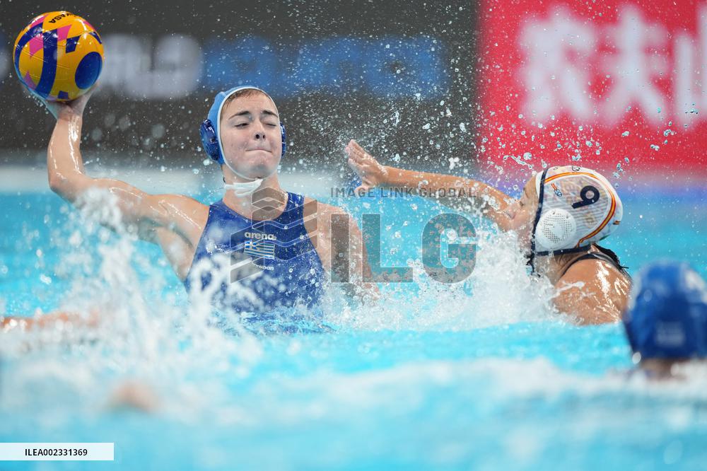 (SP)QATAR-DOHA-WATER POLO-WORLD AQUATICS CHAMPIONSHIPS- WOMEN-ESP VS GRE