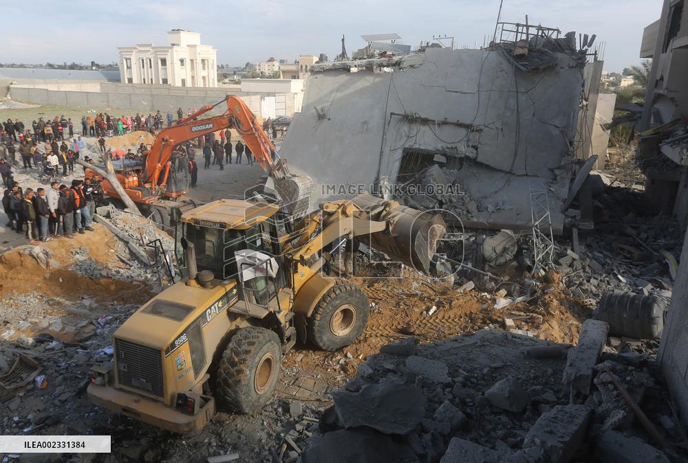 MIDEAST-GAZA-RAFAH-ISRAEL-AIR STRIKES