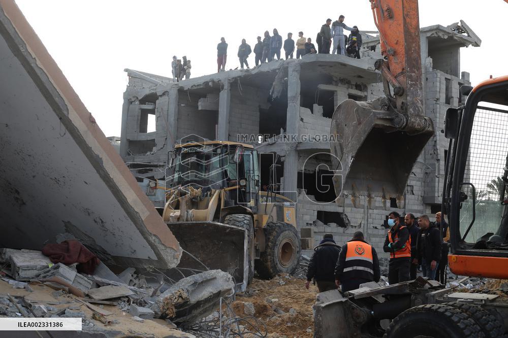 MIDEAST-GAZA-RAFAH-ISRAEL-AIR STRIKES
