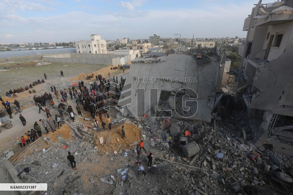 MIDEAST-GAZA-RAFAH-ISRAEL-AIR STRIKES
