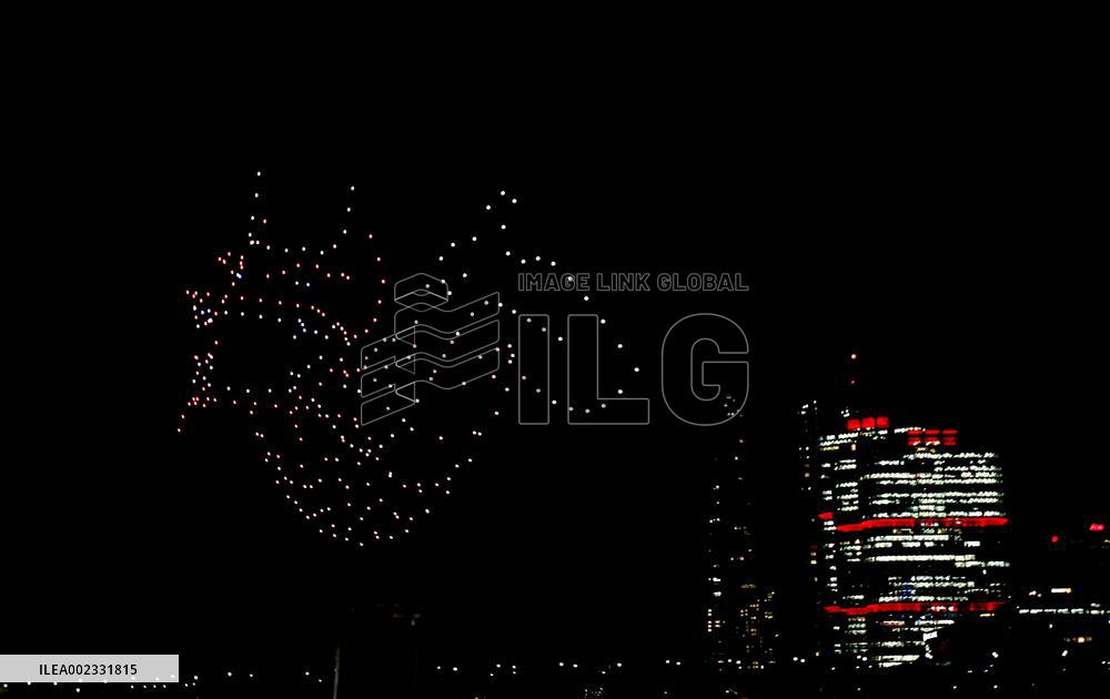 AUSTRALIA-SYDNEY-LUNAR NEW YEAR-DRONE SHOW