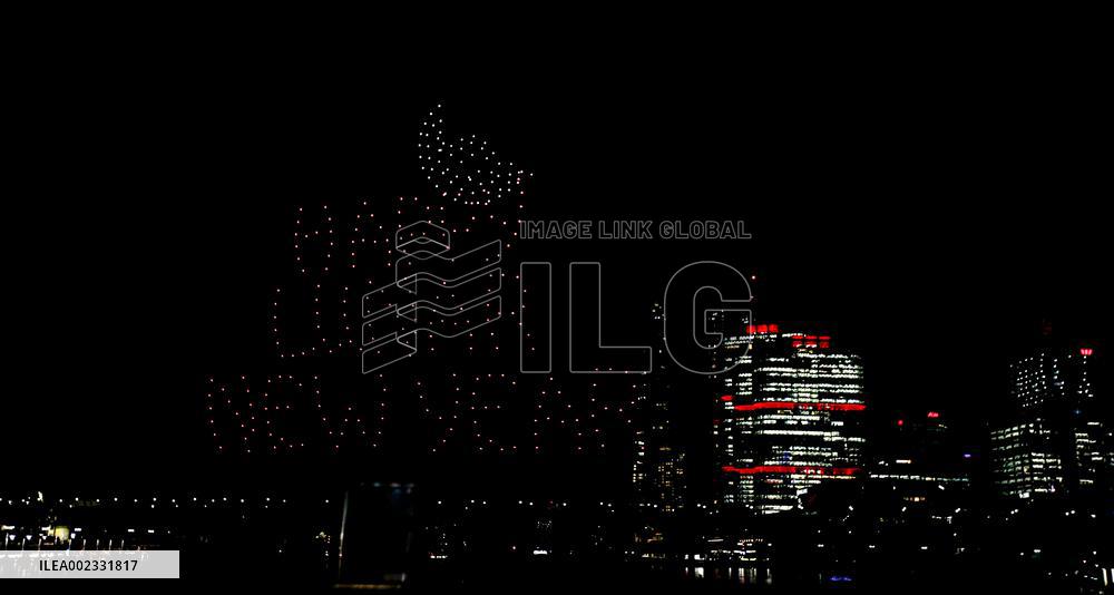 AUSTRALIA-SYDNEY-LUNAR NEW YEAR-DRONE SHOW