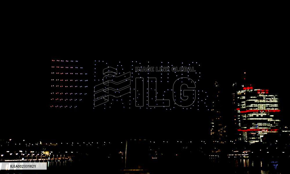 AUSTRALIA-SYDNEY-LUNAR NEW YEAR-DRONE SHOW