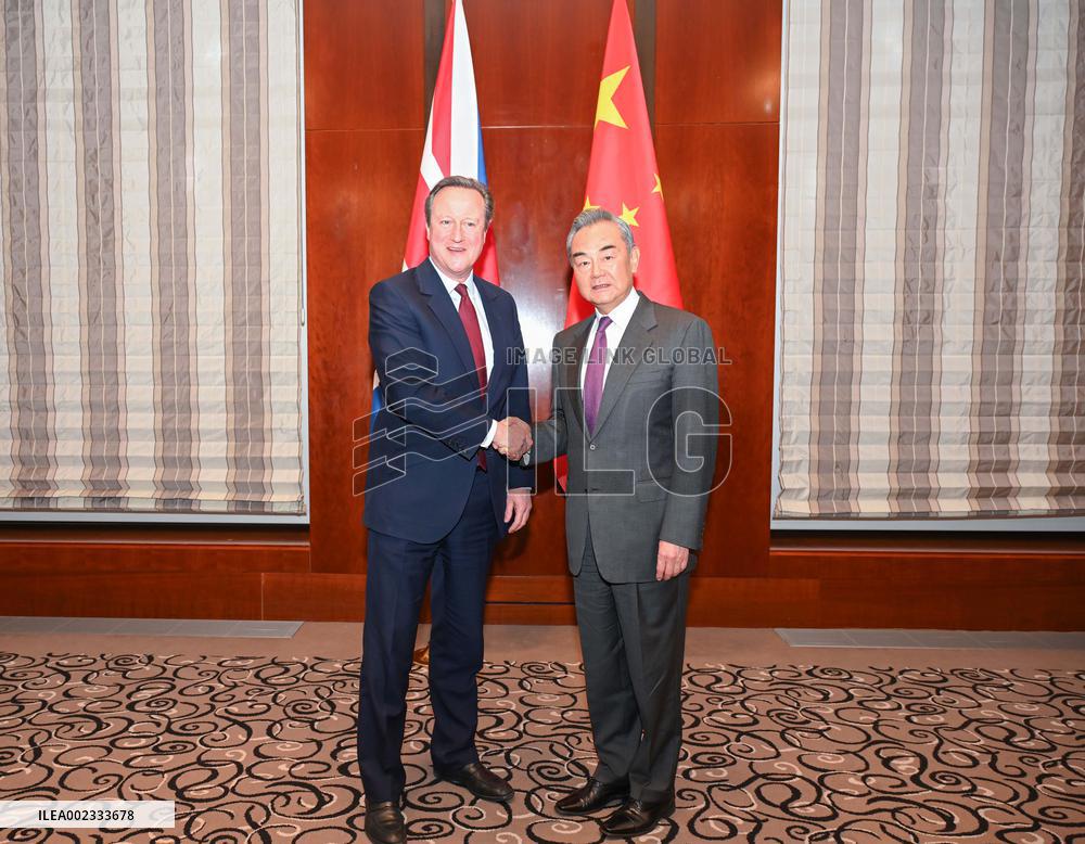 GERMANY-MUNICH-CHINA-WANG YI-BRITAIN-FOREIGN SECRETARY-MEETING