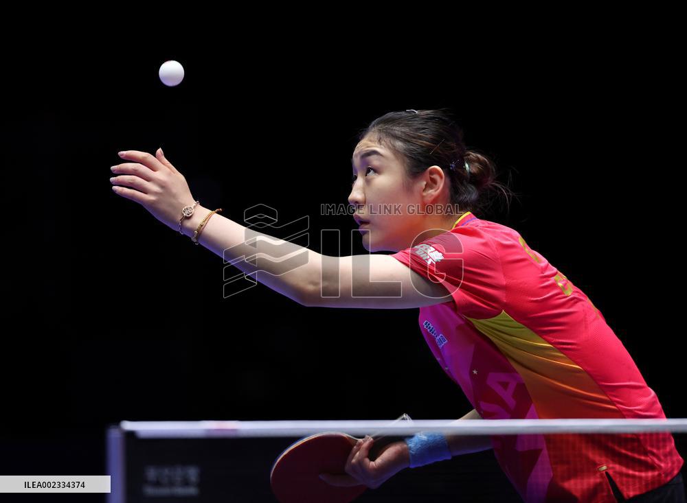 (SP)SOUTH KOREA-BUSAN-TABLE TENNIS-WORLD TEAM CHAMPIONSHIPS FINALS-WOMEN-CHN VS UZB