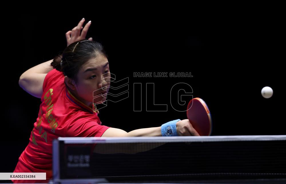 (SP)SOUTH KOREA-BUSAN-TABLE TENNIS-WORLD TEAM CHAMPIONSHIPS FINALS-WOMEN-CHN VS UZB
