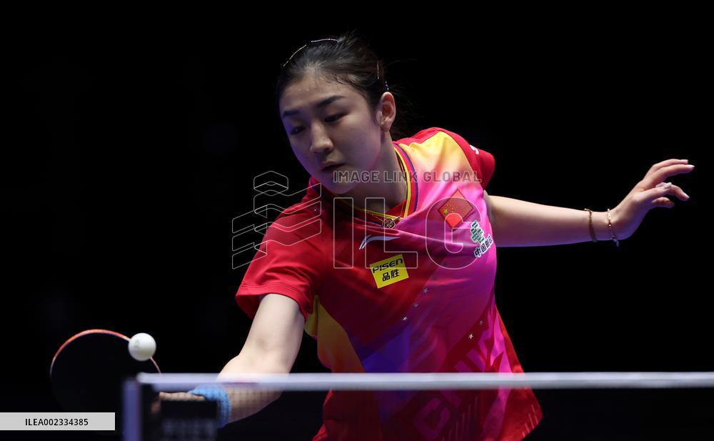 (SP)SOUTH KOREA-BUSAN-TABLE TENNIS-WORLD TEAM CHAMPIONSHIPS FINALS-WOMEN-CHN VS UZB