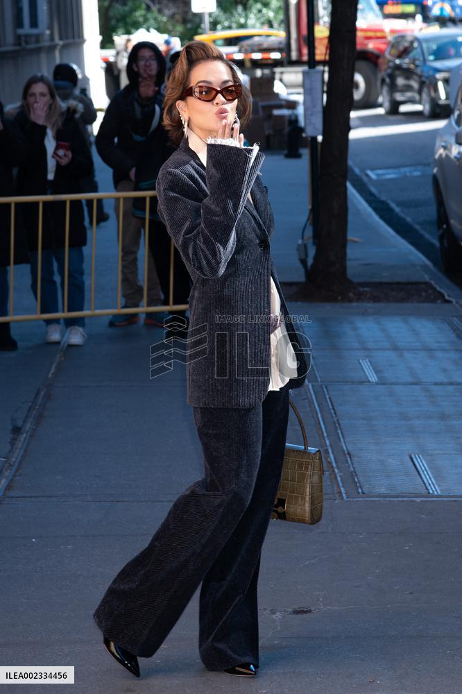 Rita Ora Exits The View - NYC