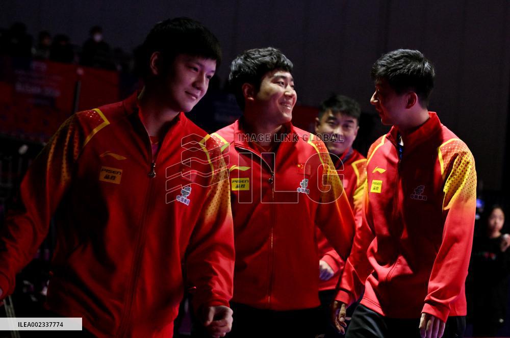 (SP)SOUTH KOREA-BUSAN-TABLE TENNIS-WORLD TEAM CHAMPIONSHIPS FINALS-MEN-CHN VS HUN