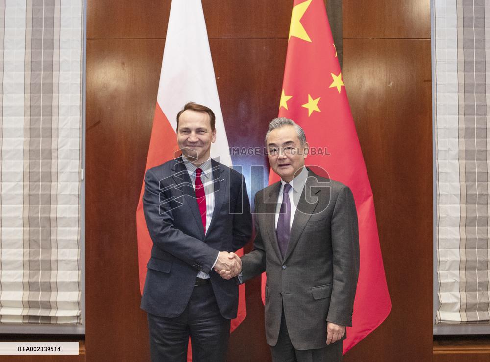 GERMANY-MUNICH-CHINA-WANG YI-POLISH FM-MEETING