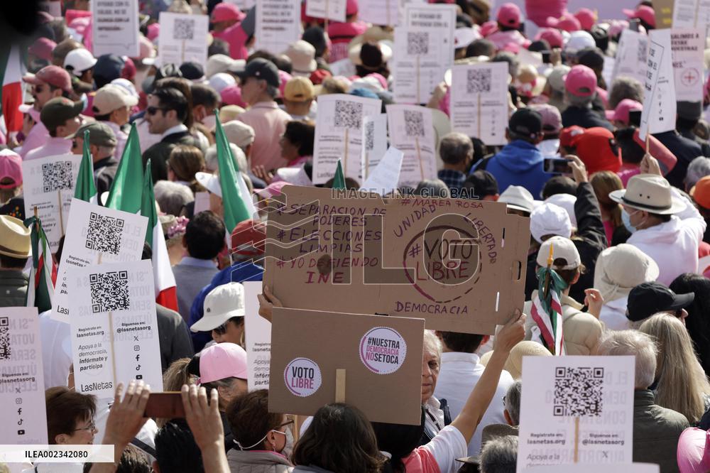 March For Our Democracy Rally - Mexico City