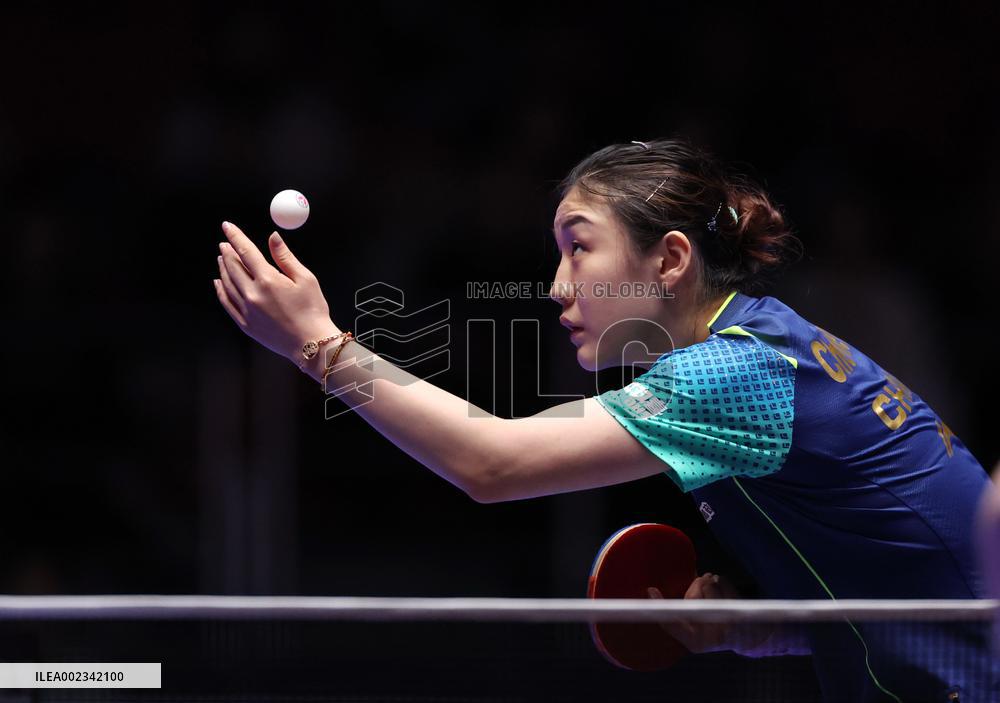 (SP)SOUTH KOREA-BUSAN-TABLE TENNIS-WORLD TEAM CHAMPIONSHIPS FINALS-WOMEN-CHN VS HUN