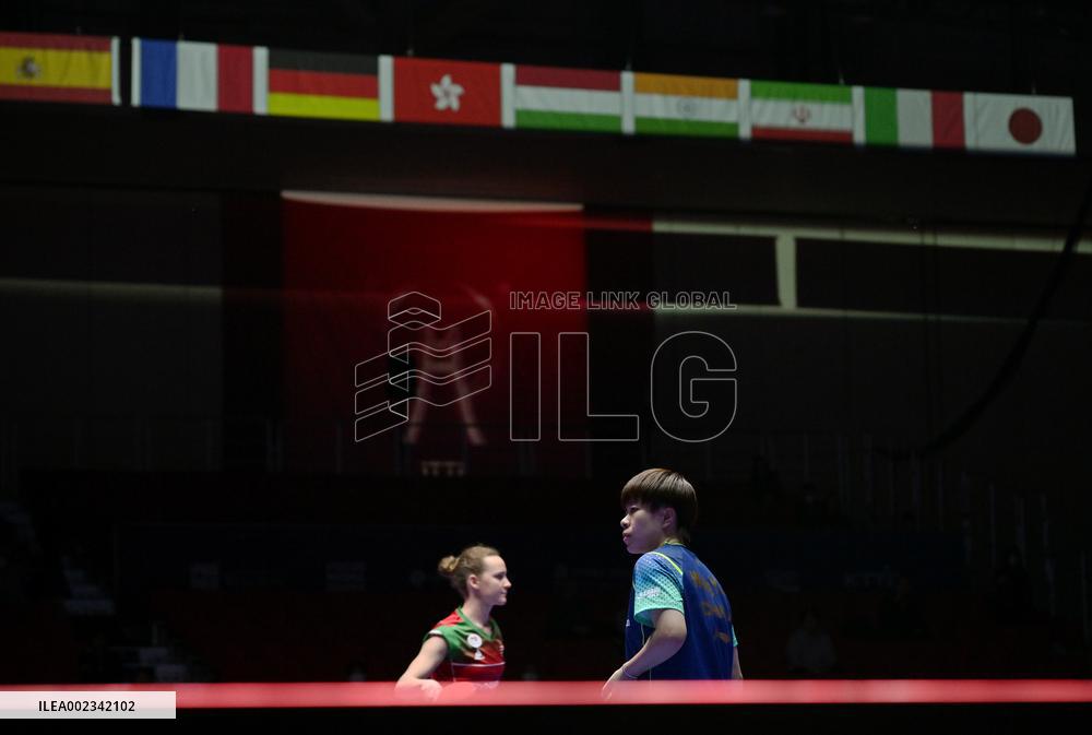 (SP)SOUTH KOREA-BUSAN-TABLE TENNIS-WORLD TEAM CHAMPIONSHIPS FINALS-WOMEN-CHN VS HUN