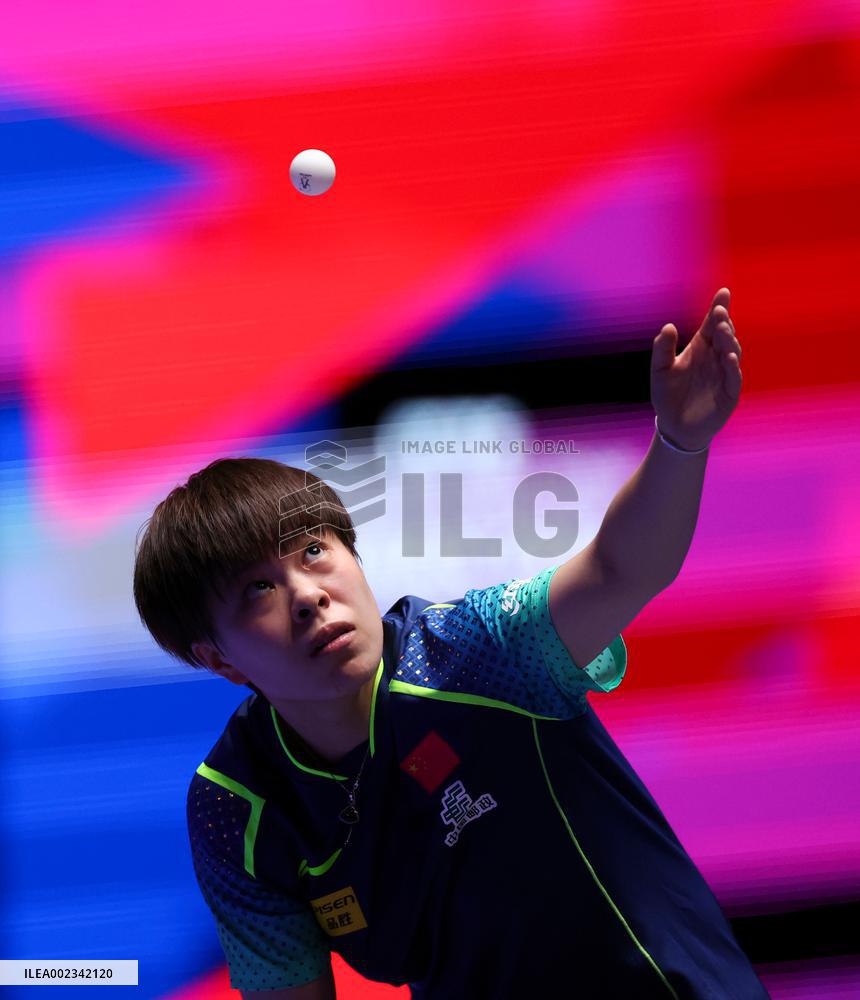 (SP)SOUTH KOREA-BUSAN-TABLE TENNIS-WORLD TEAM CHAMPIONSHIPS FINALS-WOMEN-CHN VS HUN