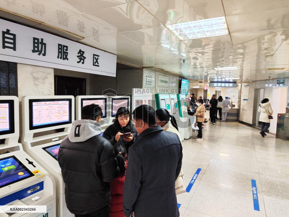 Patients  See Doctors at The Central Hospital of Enshi