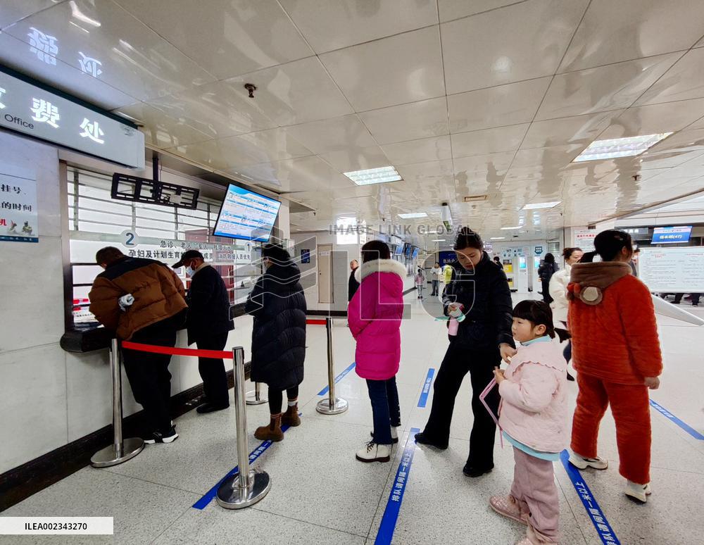 Patients  See Doctors at The Central Hospital of Enshi