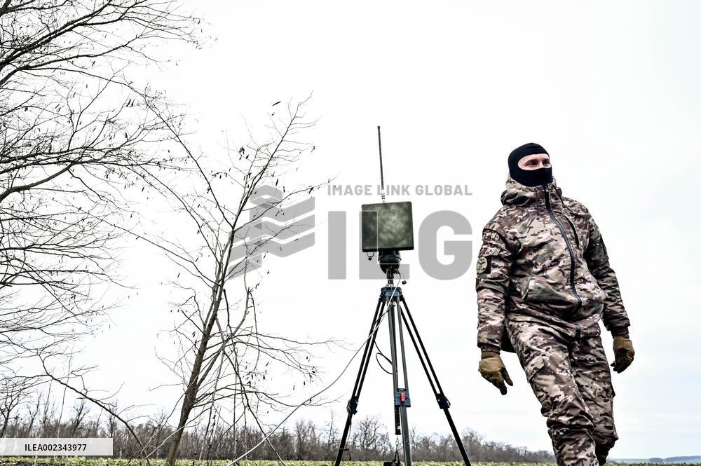 Aerial reconnaissance servicemen of 108th Territorial Defence Brigade in Ukraine